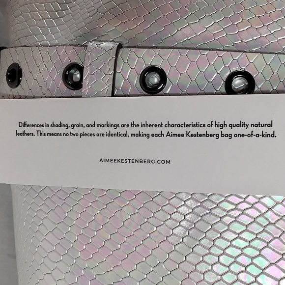 Aimee Kestenberg Cooper Leather Convertible Shoulder Bag - Hologram Snake - Picture 9 of 17